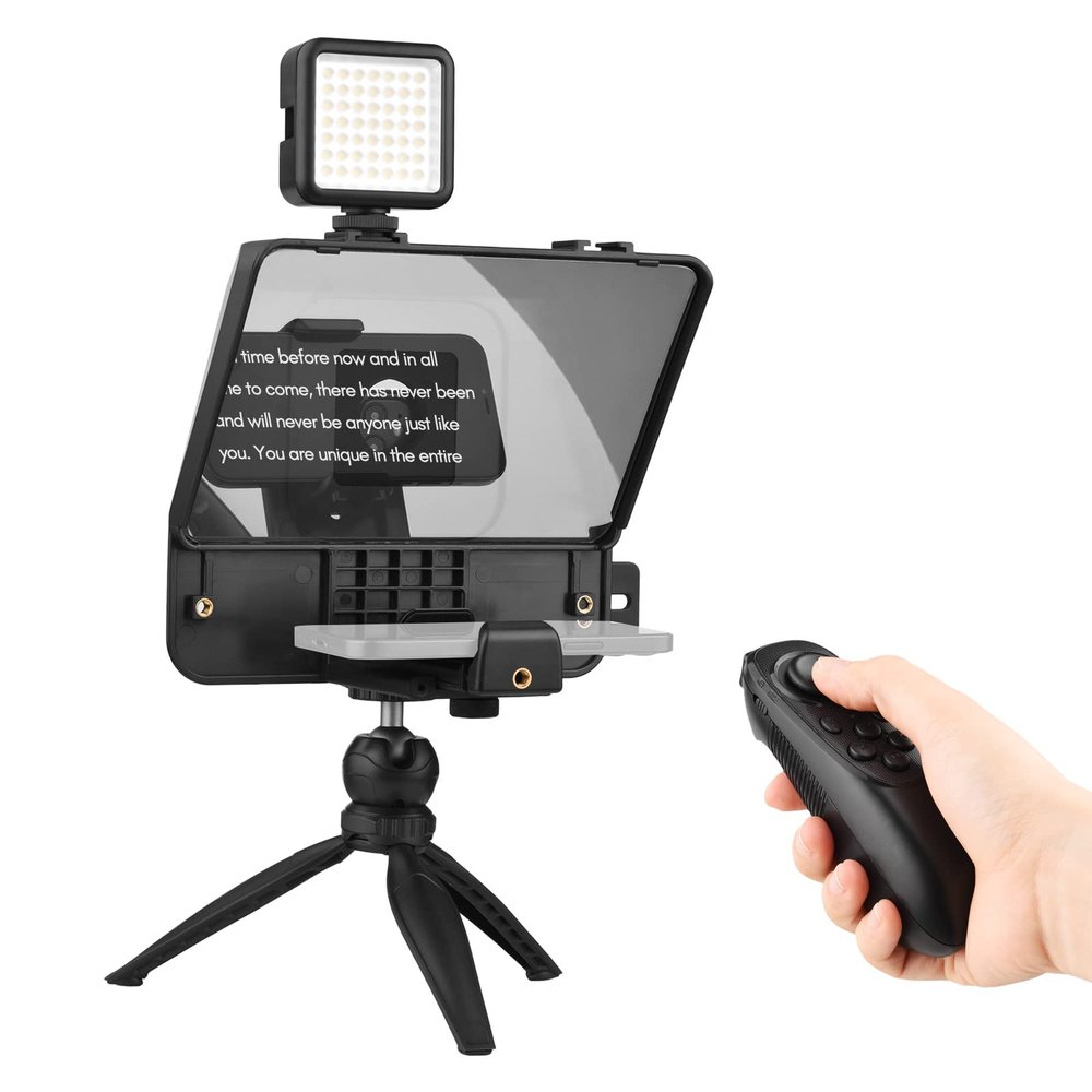 Camnoon A10 Portable Smartphone DSLR Camera Teleprompter Prompter Kit