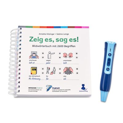 ANYBOOK PRO Starter Set Show it, Sag ES! Consisting of Audio Pen and Picture Dictionary with Printed Audio Codes - Already Fully Distinct!