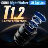 SIRUI Night Walker 55mm S35 Manual Focus Cine Lens, T1.2 Large Aperture Lens for E Mount Cameras, FX30, ZVE-10, A6500, A6600 (MS55E-B, Black) view 2