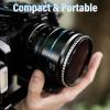 SIRUI Night Walker 55mm S35 Manual Focus Cine Lens, T1.2 Large Aperture Lens for E Mount Cameras, FX30, ZVE-10, A6500, A6600 (MS55E-B, Black) view 4