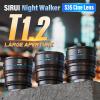 SIRUI Night Walker S35 Manual Focus Cine Lens Set, 24mm, 35mm, 55mm, T1.2 Large Aperture M4/3 Mount Lens for BMPCC4K, GH5II, GH5S, GH6, Z Cam (MS-3SMG, Metal Gray) view 3
