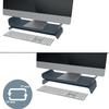 Leitz Ergo 65040089 Adjustable PC Monitor Stand, 2 Different Heights, Desktop Monitor Riser, Ergo Range, Dark Grey/White view 3