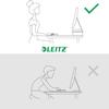Leitz Ergo 65040089 Adjustable PC Monitor Stand, 2 Different Heights, Desktop Monitor Riser, Ergo Range, Dark Grey/White view 4