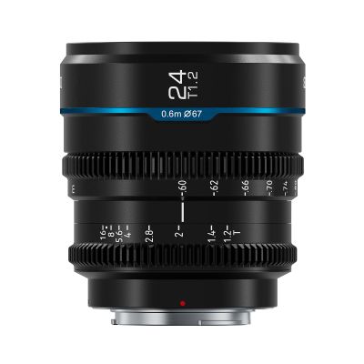 SIRUI Night Walker 24mm S35 Manual Focus Cine Lens, T1.2 Large Aperture Lens for X Mount Cameras, X-H2/H2S, XT-4, XT-3,X-S10, X-S20 (MS24X-B, Black)