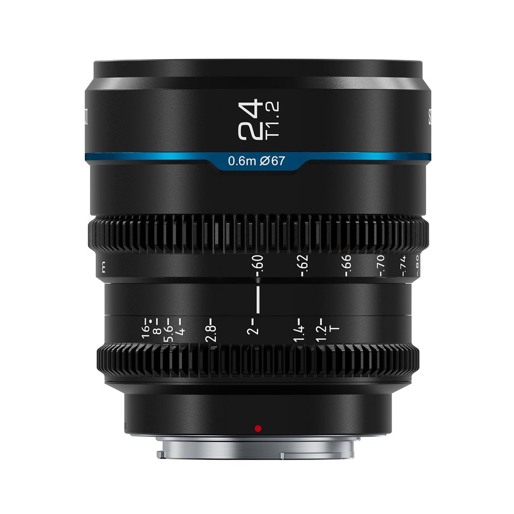SIRUI Night Walker 24mm S35 Manual Focus Cine Lens, T1.2 Large Aperture Lens for X Mount Cameras, X-H2/H2S, XT-4, XT-3,X-S10, X-S20 (MS24X-B, Black)