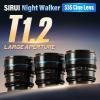 SIRUI Night Walker S35 Manual Focus Cine Lens Set, 24mm, 35mm, 55mm, T1.2 Large Aperture M4/3 Mount Lens for BMPCC4K, GH5II, GH5S, GH6, Z Cam (MS-3SMB, Black) view 4