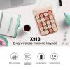 Lomiluskr Wireless Numeric Keypad with 2.4G USB Receiver, Cute Colorful Round Keycaps, Portable Financial Accounting Numpad Number Keyboard, Suitable for PC, Laptop (Milk Tea) view 2