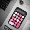 Lomiluskr Wireless Numeric Keypad with 2.4G USB Receiver, Cute Colorful Round Keycaps, Portable Financial Accounting Numpad Number Keyboard, Suitable for PC, Laptop (Black) view 3