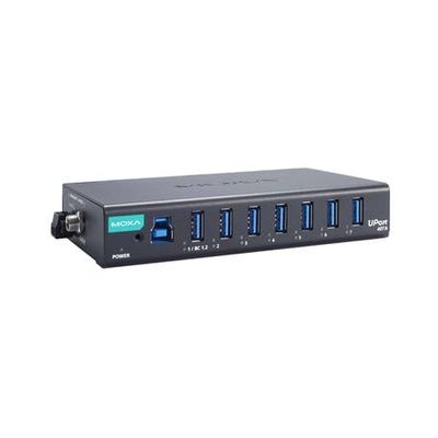 Uport 407A, 7-Port Industrial-Grade USB 3.2 hubs, Adaptor Included, 0 to 60C Operating Temperature