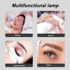 Dpofirs Professional 25W Half Moon Desk Lamp for Nail & Eyelash Beauty, Dimmable LED Light with 3000K-6500K Color Temperature, Desktop Manicure Light for Salon Use (US Plug) view 4