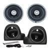Kenwood XM65F 6.5" Coaxial Speakers with CA-POD14AC Lower Fairing Speaker Pod Adaptors Designed for Select 2014+ Air Cooled HD Motorcycles view 1
