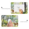 Large Size Deer Print Gaming Mouse Pad 35.5 x 16 Inch, Stitched Edges, Anti-Slip Base, Waterproof Surface view 3