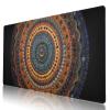 Durable and Washable Mandala Designed Mouse Pad 35.5 x 16 Inch, Non-Slip Rubber Base, Ideal for Easy Typing and Gaming view 1