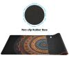 Durable and Washable Mandala Designed Mouse Pad 35.5 x 16 Inch, Non-Slip Rubber Base, Ideal for Easy Typing and Gaming view 4