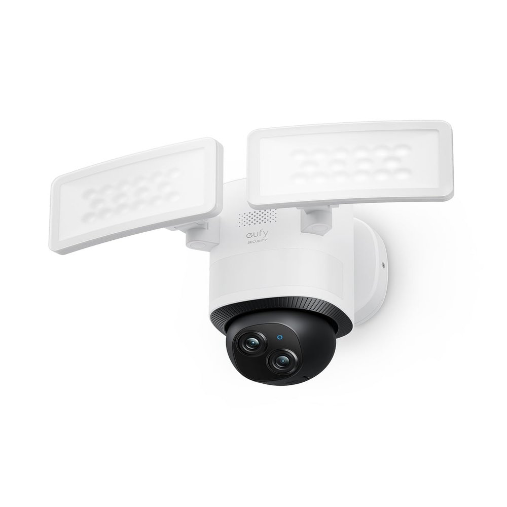 eufy Security Camera Floodlight Camera E340 Wired, Security Camera Outdoor, 360 PTZ, 24/7 Recording, 2.4G/5G Wi-Fi, 2000 LM, Motion Detection, Built-In Siren, Dual Cam, HB3 Compatible, No Monthly Fee