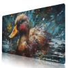 Durable Duck Design Mouse Pad 35.5 x 16 Inch with Non-Slip Base, Waterproof, Comfortable for Extended Gaming view 1