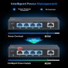 5 Port PoE+ Switch - 4 PoE Ports, 1 Uplink, 100Mbps, 65W, Extend to 250M, Unmanaged Plug & Play Network Switch view 3