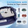 5Pack M-K231 Compatible with Brother P Touch M-K231s Mk231 Label Maker Tape, M Tape 12mm 0.47 White for PT-M95 PT-45 PT-60, Black on White view 2