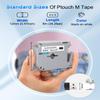 5Pack M-K231 Compatible with Brother P Touch M-K231s Mk231 Label Maker Tape, M Tape 12mm 0.47 White for PT-M95 PT-45 PT-60, Black on White view 3