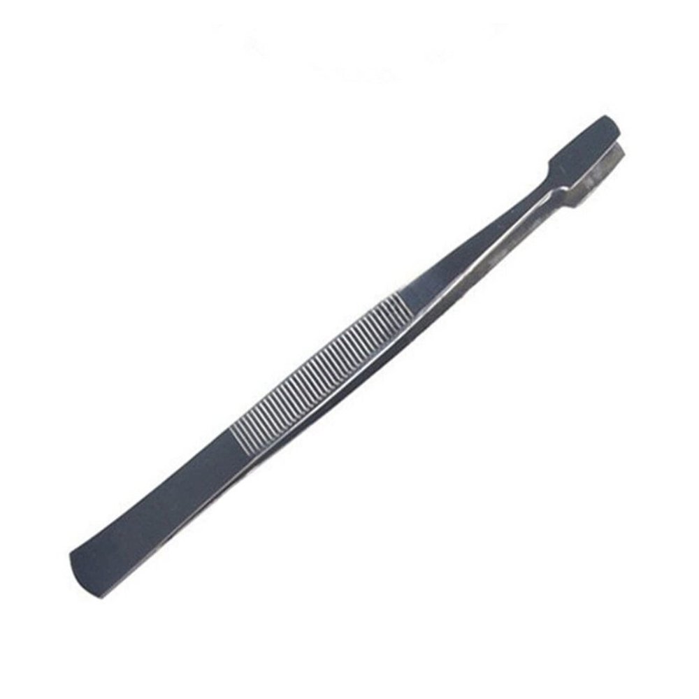 TEMKIN Tweezers Tweezers Stainless Steel Tweezers Straight Precision Machinery, Size 12cm, Thickness 12mm, Weight Functional Eyelash Clip Tweezers