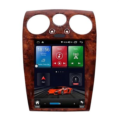 Car Radio Stereo GPS Navigation for Bentley Flying Spur Continental 2004-2012 Radio Android Auto CarPlay 12.1 Inch Vertical Screen Tesla Style with DSP in Dash Headunit Multimedia Player Car Radio