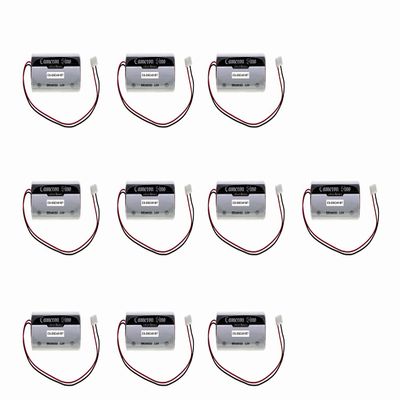 (10-Pack) XSP 2000mAh Battery for DSC WT4911 WT4911B WT4911Bm WT8911 WT4911R Impassa Wireless Siren WT4911R Wireless Outdoor Sire PN ER34615M-T1 WT4911BATT 14500mAh