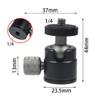 NovelGoal Aluminum Alloy Mini Ball Head Tripod Selfie Stick Bracket Holder 1/4 Screw Mount Tripod Accessories for OS-MO 360/Hero 13 Action Camera view 4
