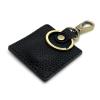 Della Stella Genuine Leather Airtag Holder Keychain,Full Coverage Protective Case for Apple Airtag GPS Tracker,Portable Airtag Cover view 1