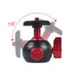 NovelGoal Mini Tripod Ball Head 360 Degree Swivel Ballhead Video Stand Panoramic Heads 1/4" Mount for SLR Camera Tripod Stabilizer Accessories (red Upgraded) view 4