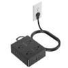 Surge Protector Power Strip, Olcorife 15ft Long Extension Cord with 8 Outlets 4 USB Ports(1 USB C), Flat Wall Plug Outlet Extender, College Dorm Room Essentials, Black view 1