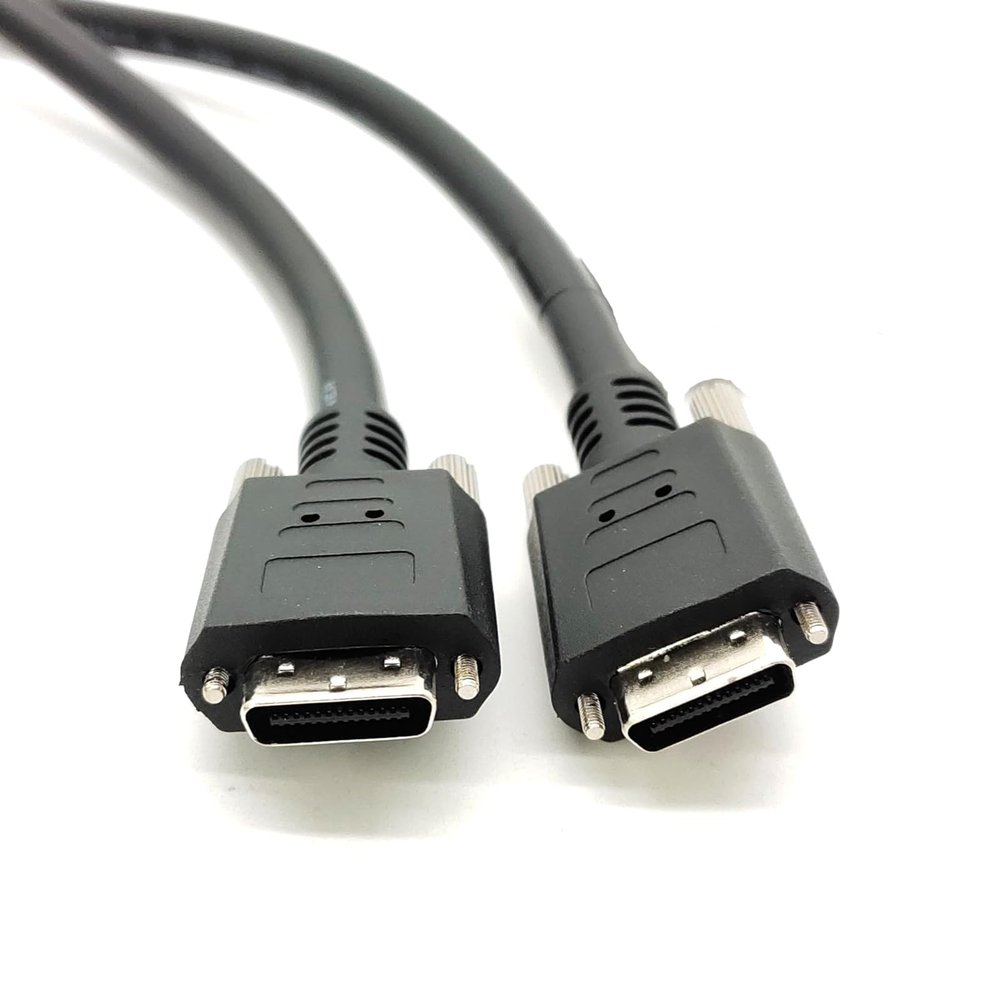 GXMRHWY Sdr 26 Pin to Sdr 26 Pin Camera Link Industrial Camera Cable Power Supply High Flexible Towline with Lock Data Cable (5 Meter)