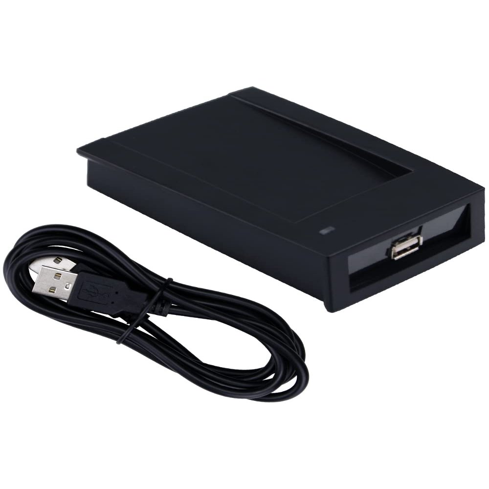 13.56Mhz IC Card Door Lock System Card Reader ABS Material Hotel Property Management Wire Machine Integrated USB Interface Access Control Applicable (IC 13.56Mhz RS232)