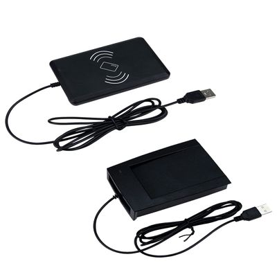 13.56Mhz IC Card Door Lock System Card Reader ABS Material Hotel Property Management Wire Machine Integrated USB Interface Access Control Applicable (KA-08MF)