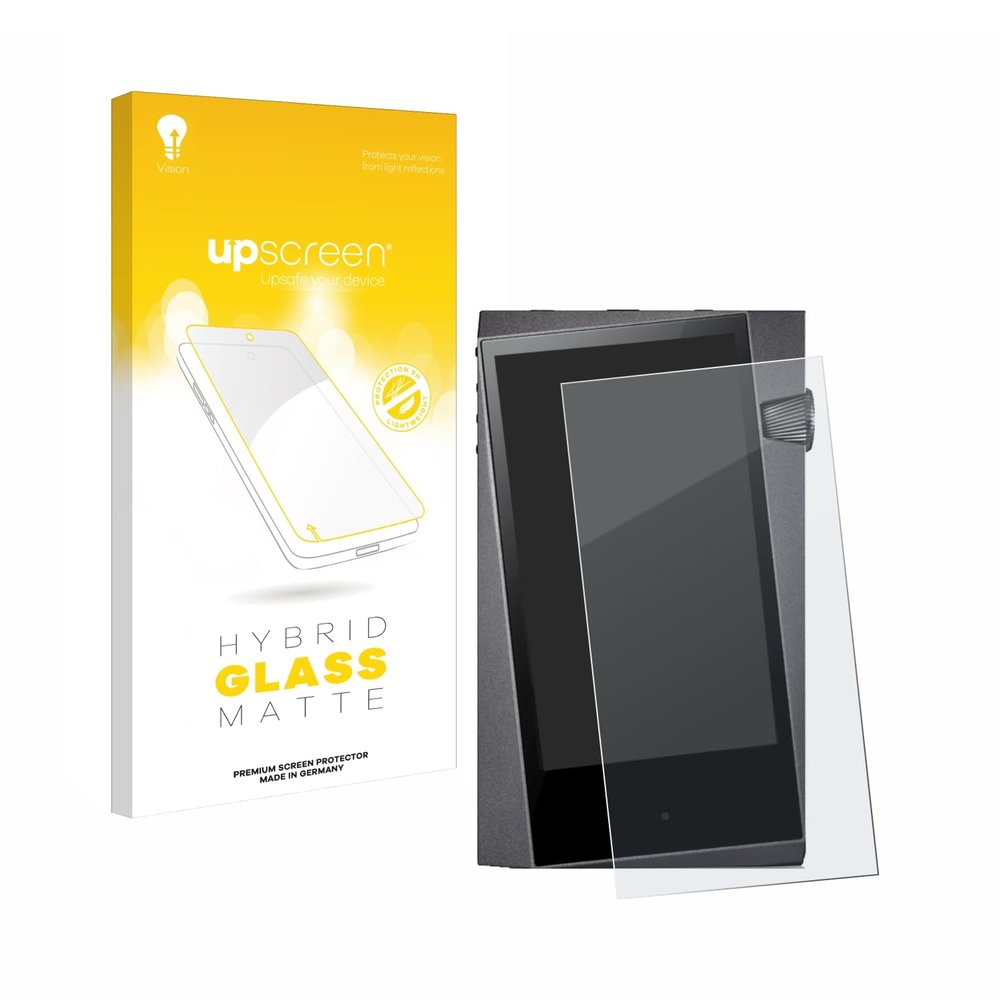 upscreen Matte Screen Protector Glass Film compatible with Astell&Kern A&norma SR25 MKII - Anti-Glare, Anti-Fingerprint, 9H Glass Protection