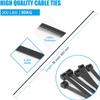 Black Zip Ties Heavy Duty, 35 Inch Extra Long 220 lbs Tensile Strength Large Cable Ties Wire Ties Heavy Duty Plastic Tie Wraps Big Size UV Resistant Zipties for Indoor and Outdoor Use 20Pcs view 3