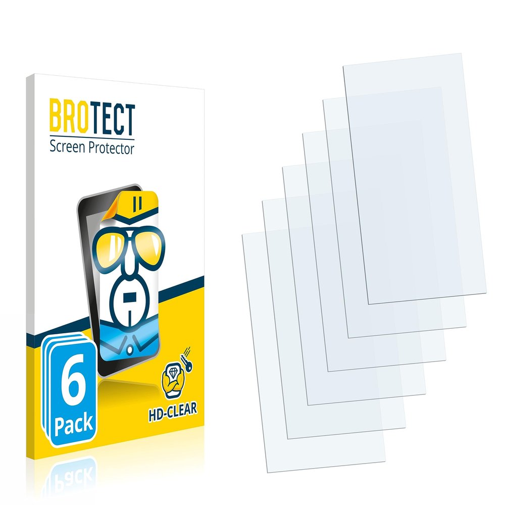 brotect 6-Pack Screen Protector compatible with Astell&Kern A&norma SR25 MKII - HD-Clear Protection Film