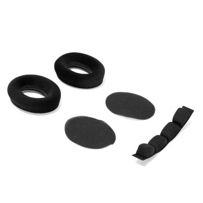 1 Pair Black Velour Foam Headphone Covers with 2 Acoustic Foam,1 Head Cushion