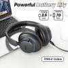 BERIBES Upgraded Hybrid Active Noise Cancelling Headphones with Transparent Modes,70H Playtime Bluetooth Headphones Wireless Bluetooth with Mic, Deep Bass,3.5MM Cable,Soft-Earpads,Fast Charging-Black view 3
