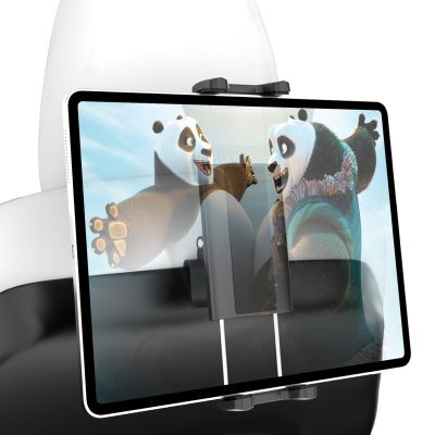Wukanleng Tesla Back Seat Tablet Mount for Model 3/Y, [Anti-Drop] Tesla Headrest iPad Holder with 360 Adjustable Road Trip Essentials for Kids Fits All 4.7-12.9'' Devices