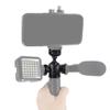NovelGoal Tripod Head Standard 1/4 Inch Screw Interface Ballhead Adapter for Digital SLR Cameras Monitor Vlog Flash Light Microphone (Type B 2X Cold Shoe) view 3