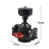 NovelGoal Tripod Head Standard 1/4 Inch Screw Interface Ballhead Adapter for Digital SLR Cameras Monitor Vlog Flash Light Microphone (Type B 2X Cold Shoe) view 4
