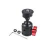 NovelGoal Tripod Head Standard 1/4 Inch Screw Interface Ballhead Adapter for Digital SLR Cameras Monitor Vlog Flash Light Microphone (Type B Lock Disc) view 2