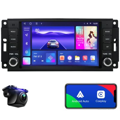 AINAVI 7 inch for Jeep Wrangler Dodge Chrysler 2008-2020 Android 12 Car Stereo Upgrade Radio Replacement Installation Kit DSP Auto Stereo Wireless Apple CarPlay GPS Navigation