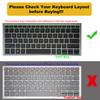 2PCS Keyboard Cover Skin for HP EliteBook 830 835 840 845 1040 G9 G10 13.3 & 14 inch 2025-2022, HP EliteBook 14 inch Keyboard Protector(Not fit 840 845 1040 G11 G8 G7 G6 G5 G4 G3),Gradual Mint+Clear view 2