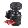 NovelGoal Tripod Head Standard 1/4 Inch Screw Interface Ballhead Adapter for Digital SLR Cameras Monitor Vlog Flash Light Microphone (Type A 1x Cold Shoe) view 2