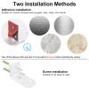 UYODM 2Pack Adhesive Metal Wall Mount Bracket Compatible with Wyze Cam Pan V3/ Wyze Cam V4/V2, VHB Stick On,No Drilling Mounting Bracket for Wyze Get The Best View,Two Ways Installation view 3