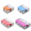 HUFFA Wire Connector 25/50/100 PCS Model 221 Mini Quick Terminal Home Wiring Universal Compact Wire Splitter Plug-in Wire Terminal (Color : 221-413RD, Size : 50pcs) view 2
