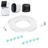 DIANMU 10FT Power Cable for Wyze Cam Pan V3, Arlo Essential, Blink Outdoor (3rd Gen), 90 Degree L-Shape Micro USB Power Extension Charging Cord (Not for Wyze V3), 1 Pack view 1