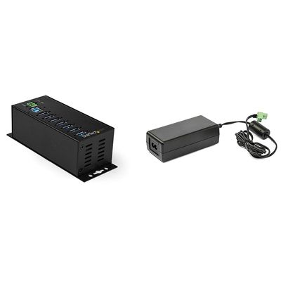 StarTech.com 7 Port USB Hub with 20V DC Power Adapter
