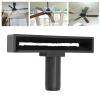 Ceiling Fan Reusable Washable Fiber, Flexible Dusting Fan Blade Brush Tool for Home with 0.8 Foot Pole for Kitchen Living Room Bedroom Bathroom Office (Black) view 4